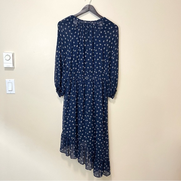 Joie Alithea Silk Long Sleeve Asymmetric Hem Dress - Picture 11 of 16